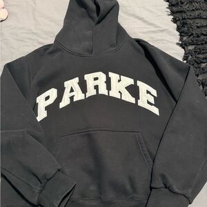 PARKE Black Hoodie Sweatshirt